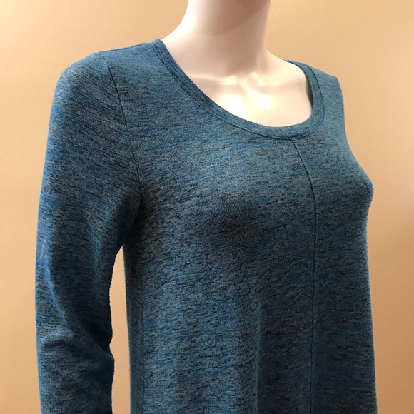 Jones New York Blue Knit Top Womens Size Small Long Sleeve - Picture 2 of 14